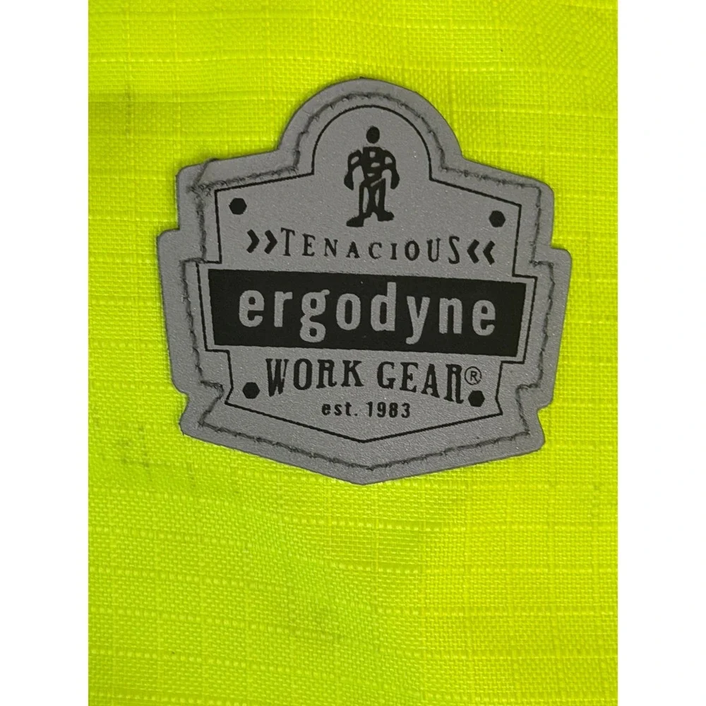 Ergodyne Work Gear High Visibility Neon Yellow‎ Black Safety Jacket Men XL